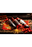 Δίσκος με 3 κρασιά